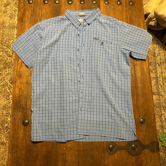 Columbia Other - Columbia Light Blue Plaid Short Sleeve Shirt